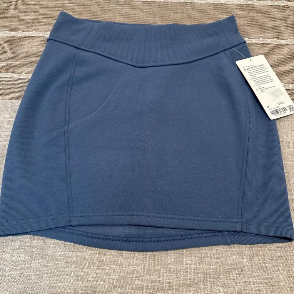 Blue Lululemon Scuba HR Mini Skirt